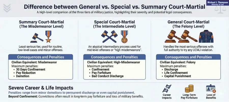 Difference Between General Vs. Special Vs. Summary Court-martial Difference Between General Vs. Special Vs. Summary Court-martial